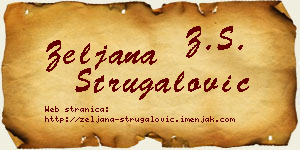 Željana Strugalović vizit kartica